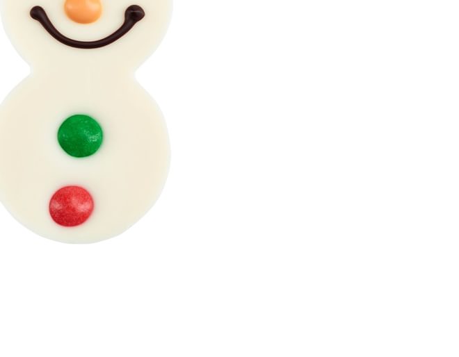 Winter Snowmen Chocolates Front view