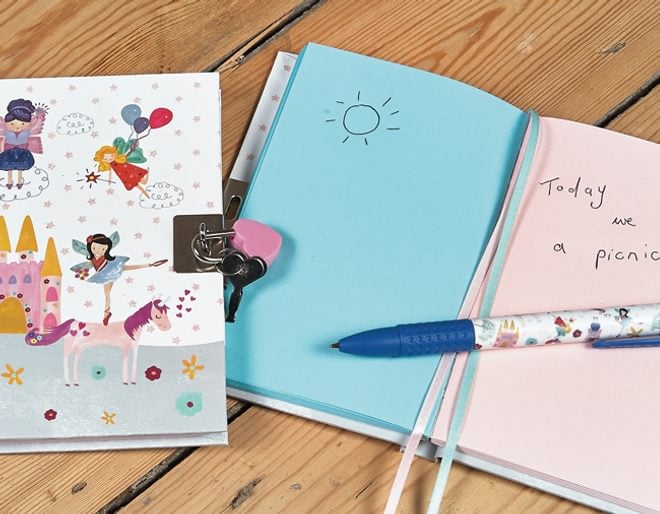 Floss and Rock Fairy Unicorn Lockable Journal
