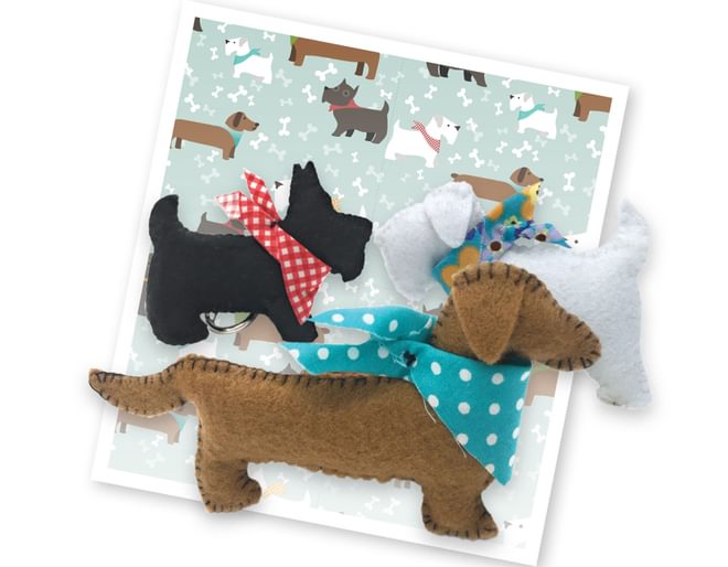 Felt Puppies Creative Sewing Kit