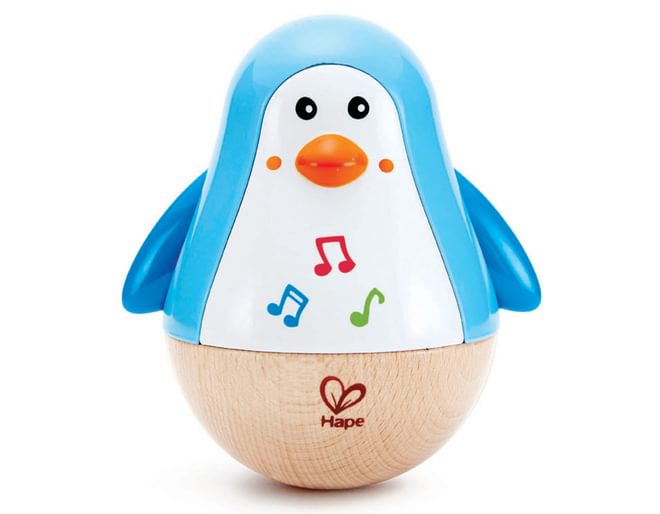 Wooden penguin toy
