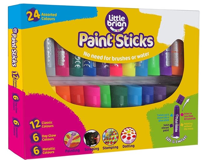 Paint Sticks 24 assorted colours