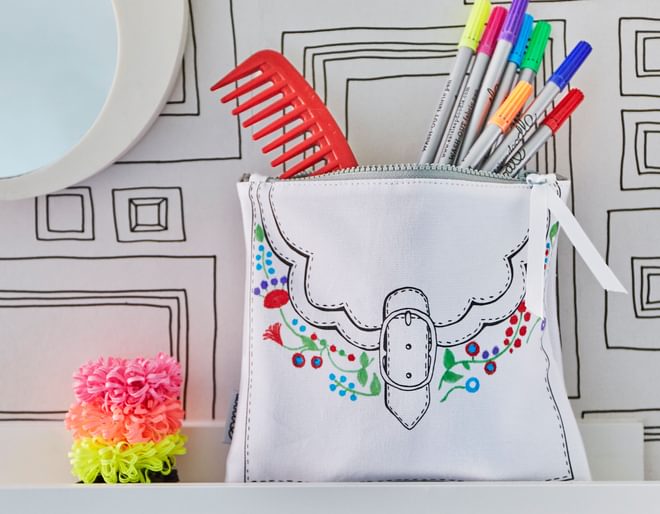Eat Sleep Doodle Designer Accessory Bag