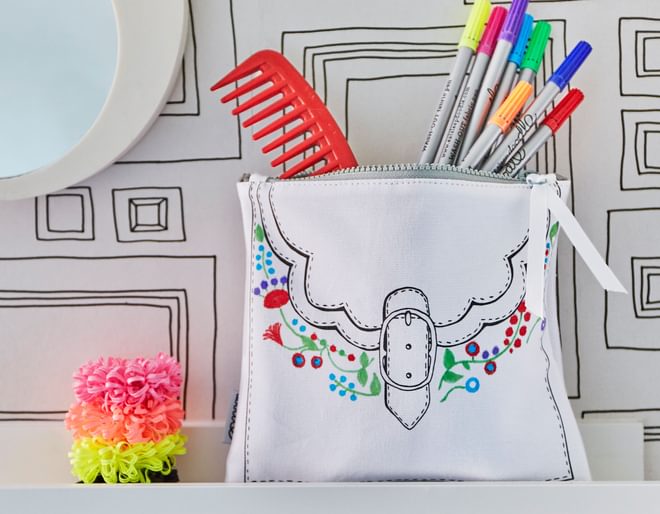 Eat Sleep Doodle Designer Accessory Bag