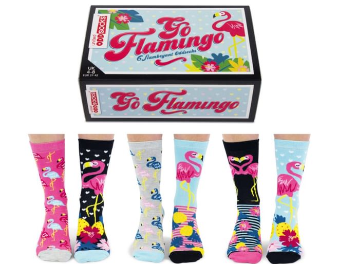 Go Flamingo United Odd Socks