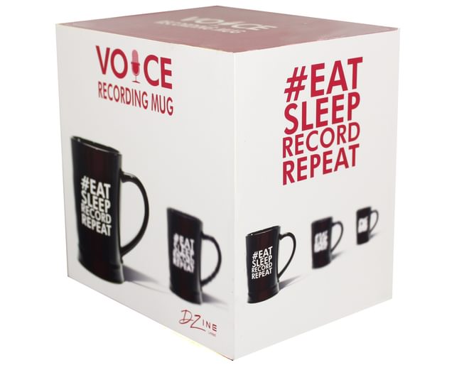 Voice recording mug box