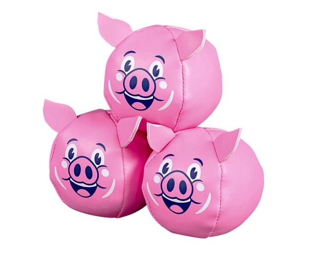 Pig Juggling Balls Learn to Juggle