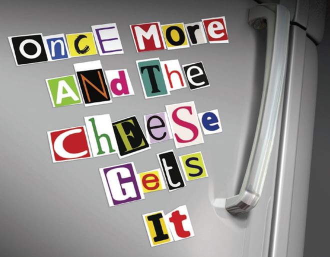 Ransom Note Fridge Magnets