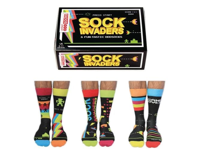 Sock Invaders Six Odd Socks