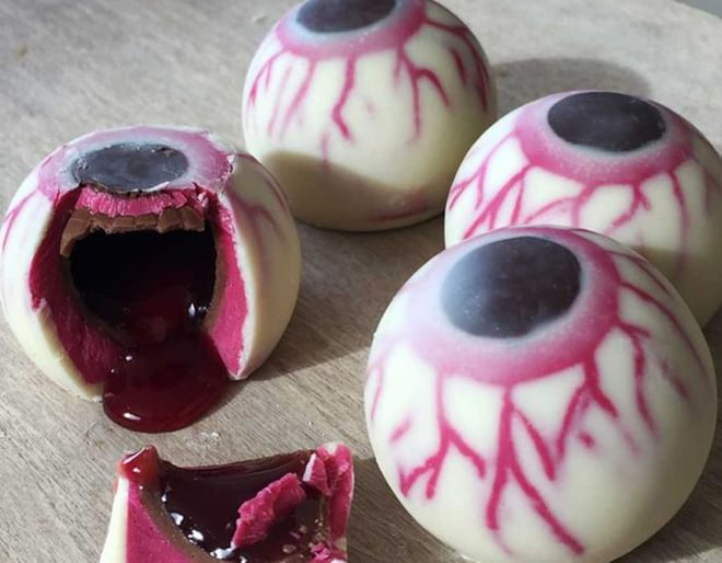Gooey Chocolate Eyeballs