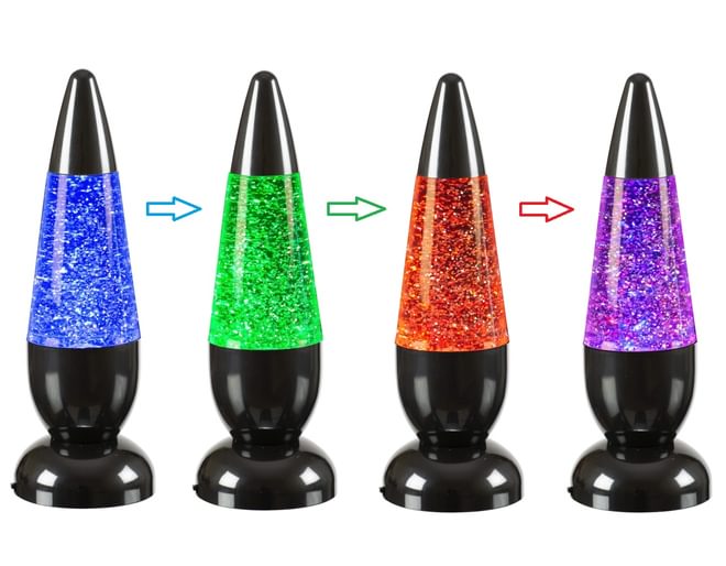 Colour changing 2024 glitter lamp