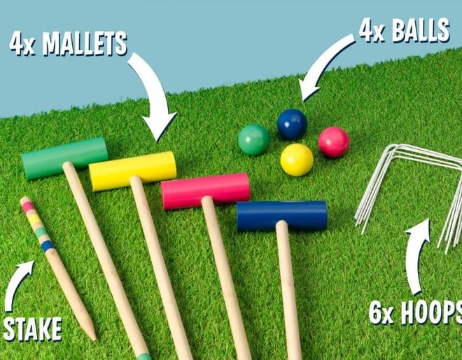 Wooden Croquet Set Contents