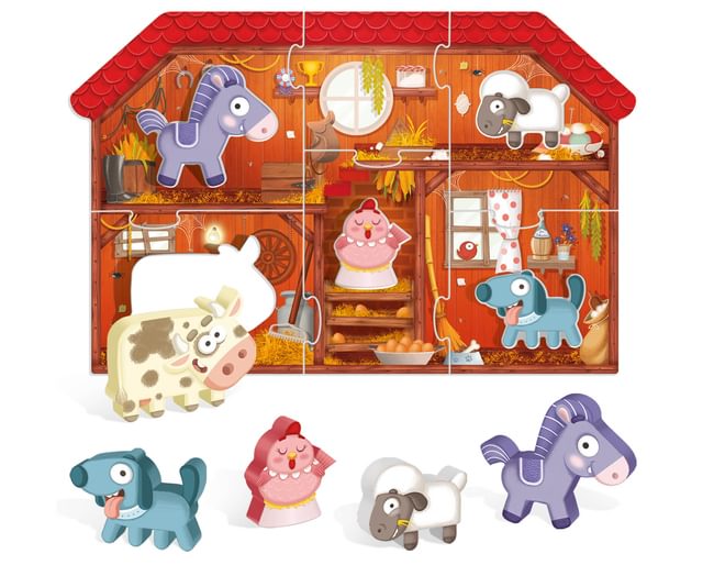 Headu Montessori My First Farm Puzzle