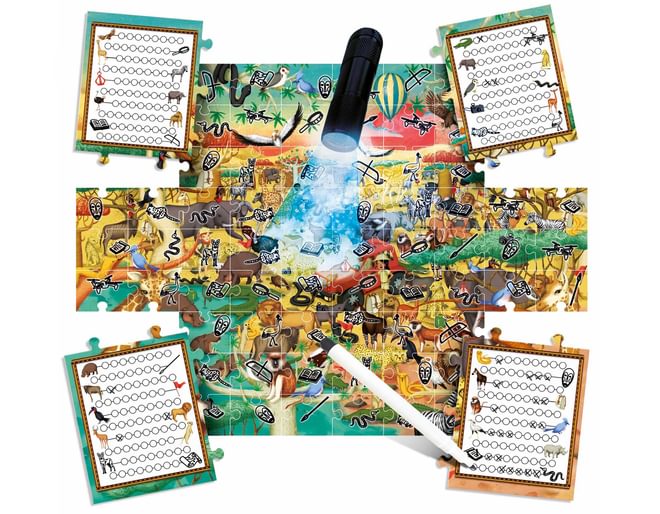 Headu Explore The Safari Magic Light Puzzle