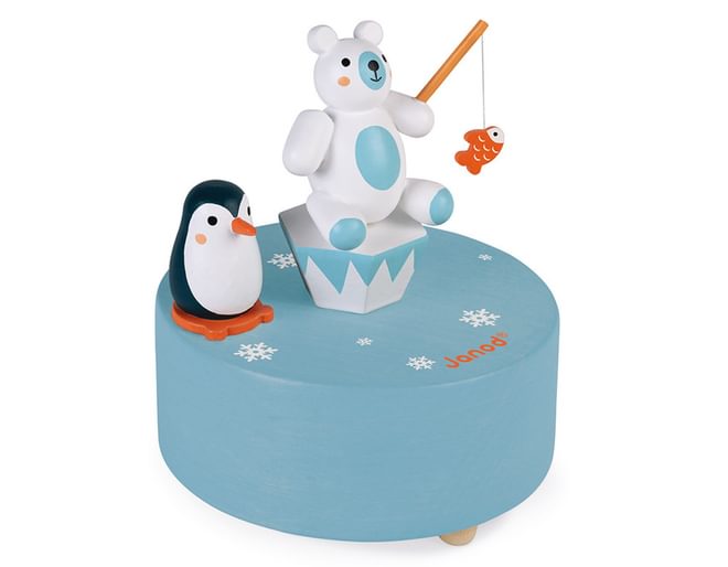 Polar Wooden Music Box