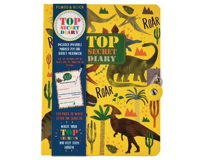 Top Secret Lockable Dinosaur Diary
