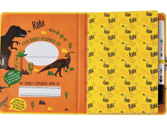 Floss and Rock Top Secret Lockable Dinosaur Diary