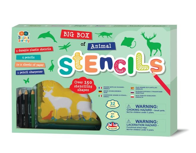 Big Box of Animal Stencils - 150 Shapes