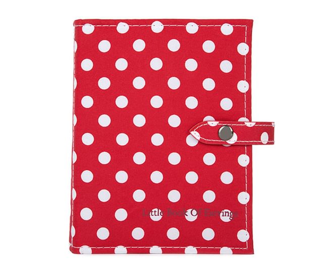 Red Polka Dot Book of Earrings