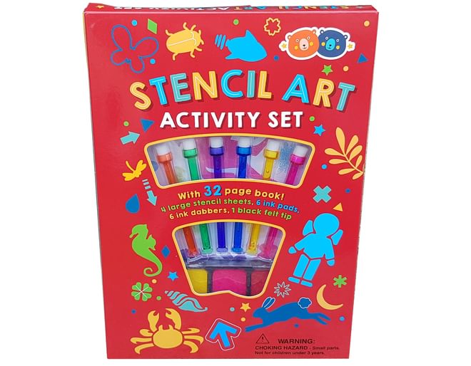 Barney and Buddy Stencil Art Activity Set