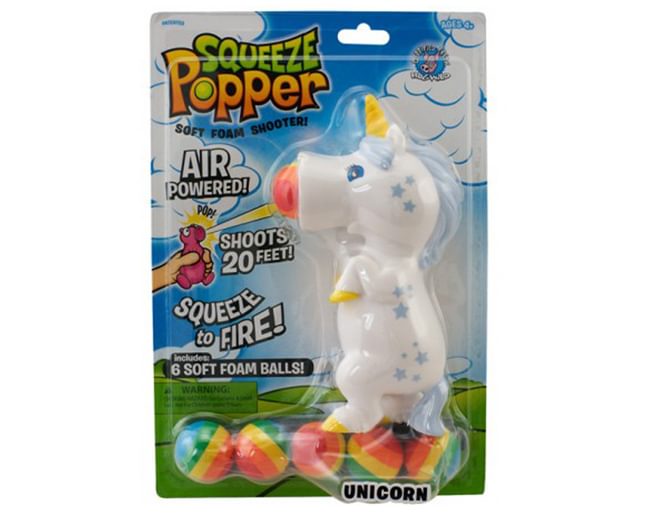 Unicorn Squeeze Popper Soft Foam Balls Aged 3