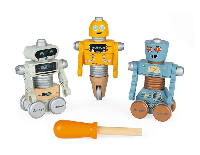 DIY Robots Wooden 53 Piece Set