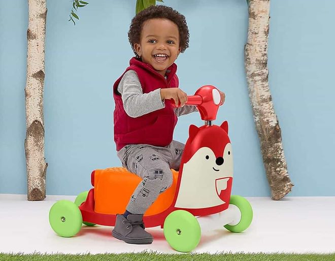 Zoo 3 in 1 Ride On Walk Ride Scoot Girls Aged 1