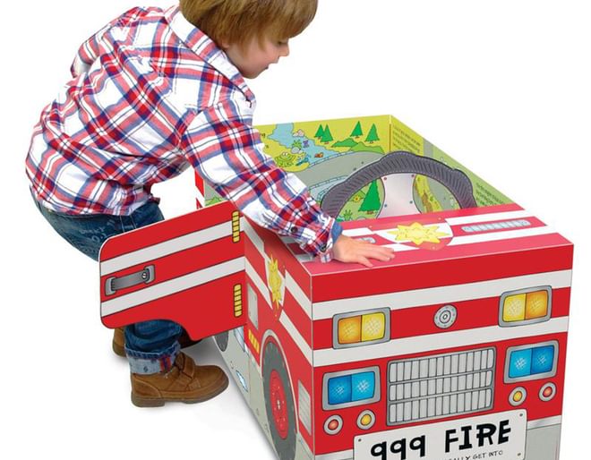 FireEngine, Book & Playmat - 3 in 1!