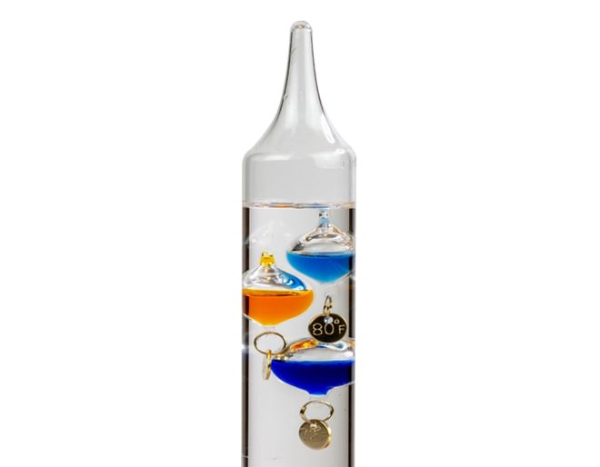 Galileo Thermometer Close Up