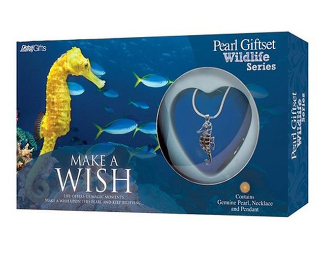 Seahorse Make A Wish Pearl Necklace