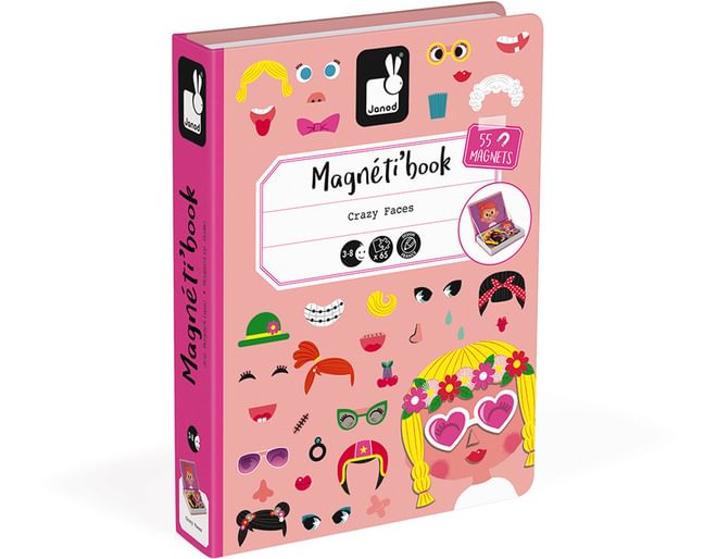 Janod Magneti'book Crazy Faces