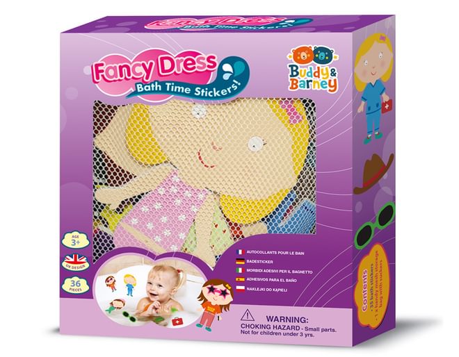 Fancy Dress Bath Time Foam Stickers