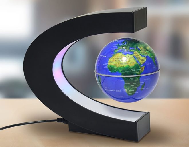 Magnetic Floating Globe - With LED Lights