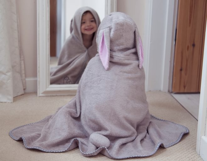 Bunny Hooded Bath Robe Cuddleroar