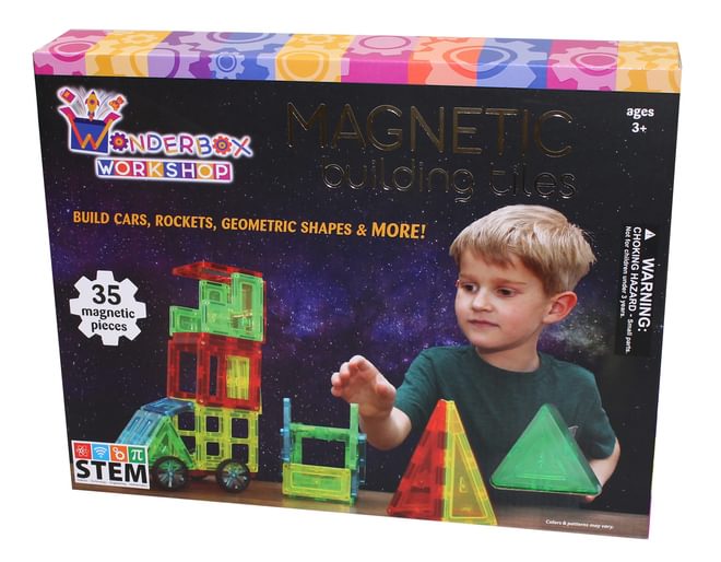 Wonderbox Magnetic Building Tiles