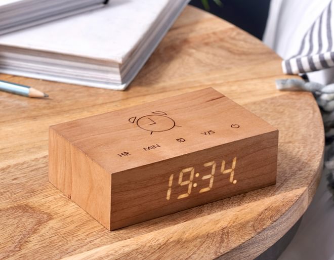 Gingko Flip Click Clock