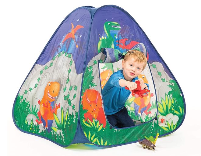 Dinosaur Cave Pop up Tent Instant Fun!