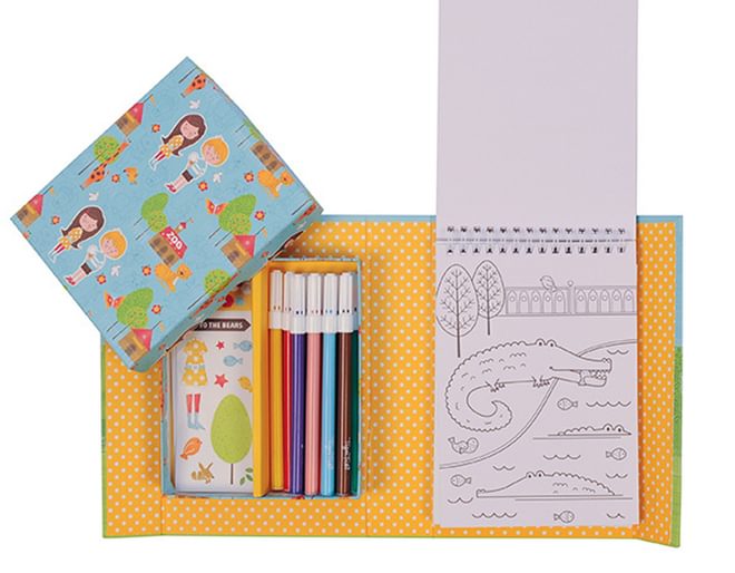 A Day At The Zoo Colouring Set Tiger Tribe