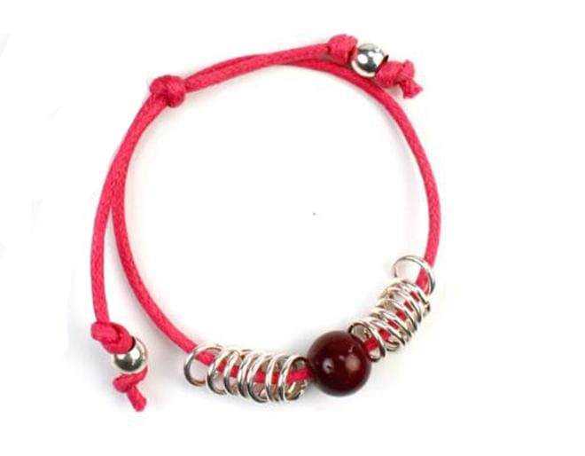 Raspberry Bead Friendship Bracelet Kit