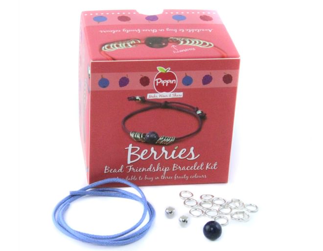 Bead Friendship Bracelet Kit Blueberry