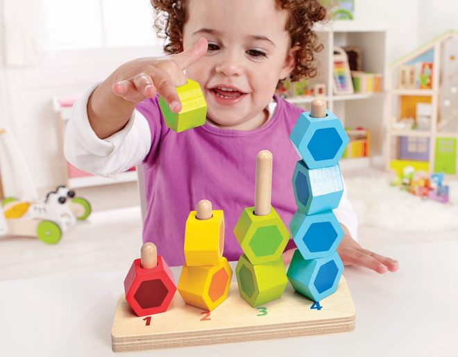 Wooden Counting Stacker 10 Pieces
