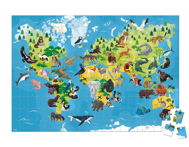 Janod Endangered Animal Puzzle
