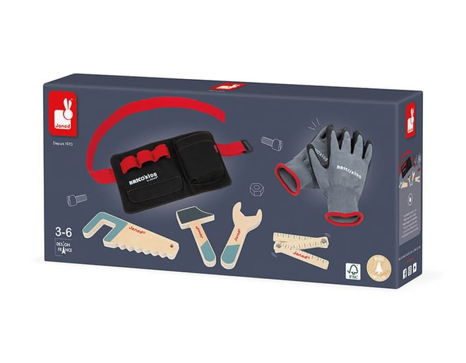 Janod Tool Belt and Gloves Set