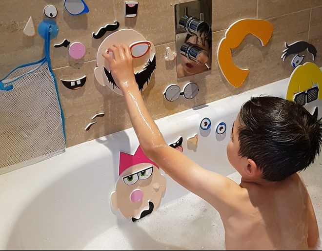 Silly Faces Bath Time Stickers