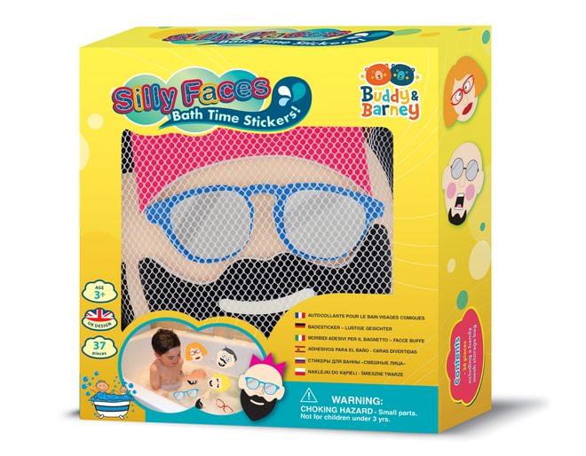 Silly Faces bath stickers