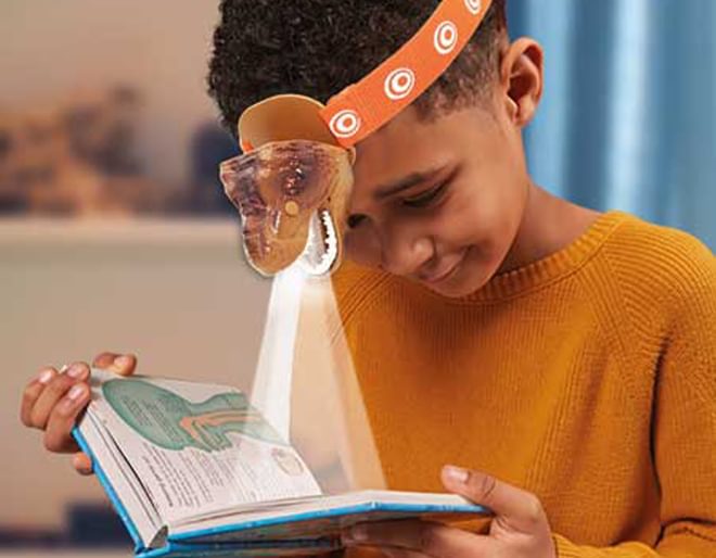 T-Rex Head Torch - Influencer Image