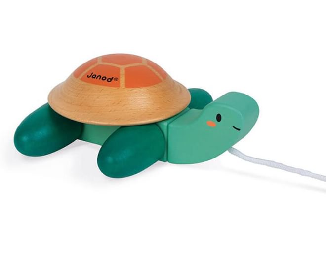 Pull Along Wooden Turtle