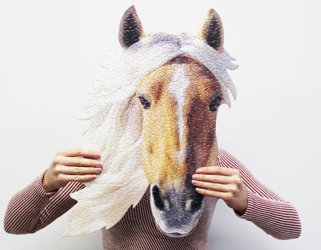 I Am Horse Shaped Jigsaw Puzzle