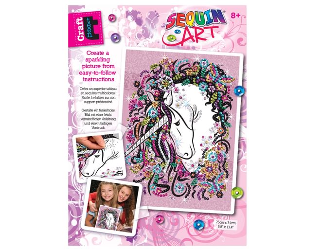 Unicorn Sequin Art