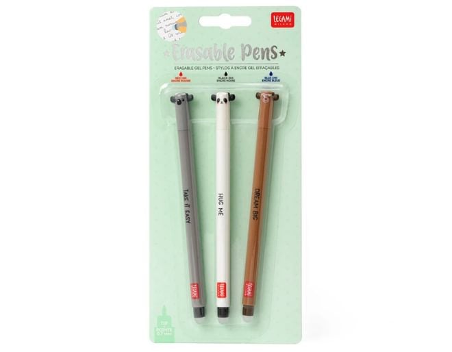 LEGAMI Set of 3 Erasable Christmas Gel Pens – Christmas Edition