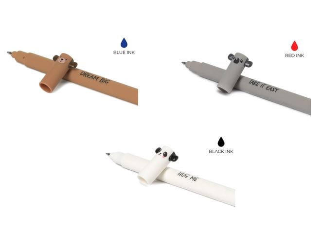 Animal Erasable Gel Pen Set